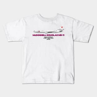 McDonnell Douglas MD-11 - Japan Airlines "J Bird - White Stork" Kids T-Shirt